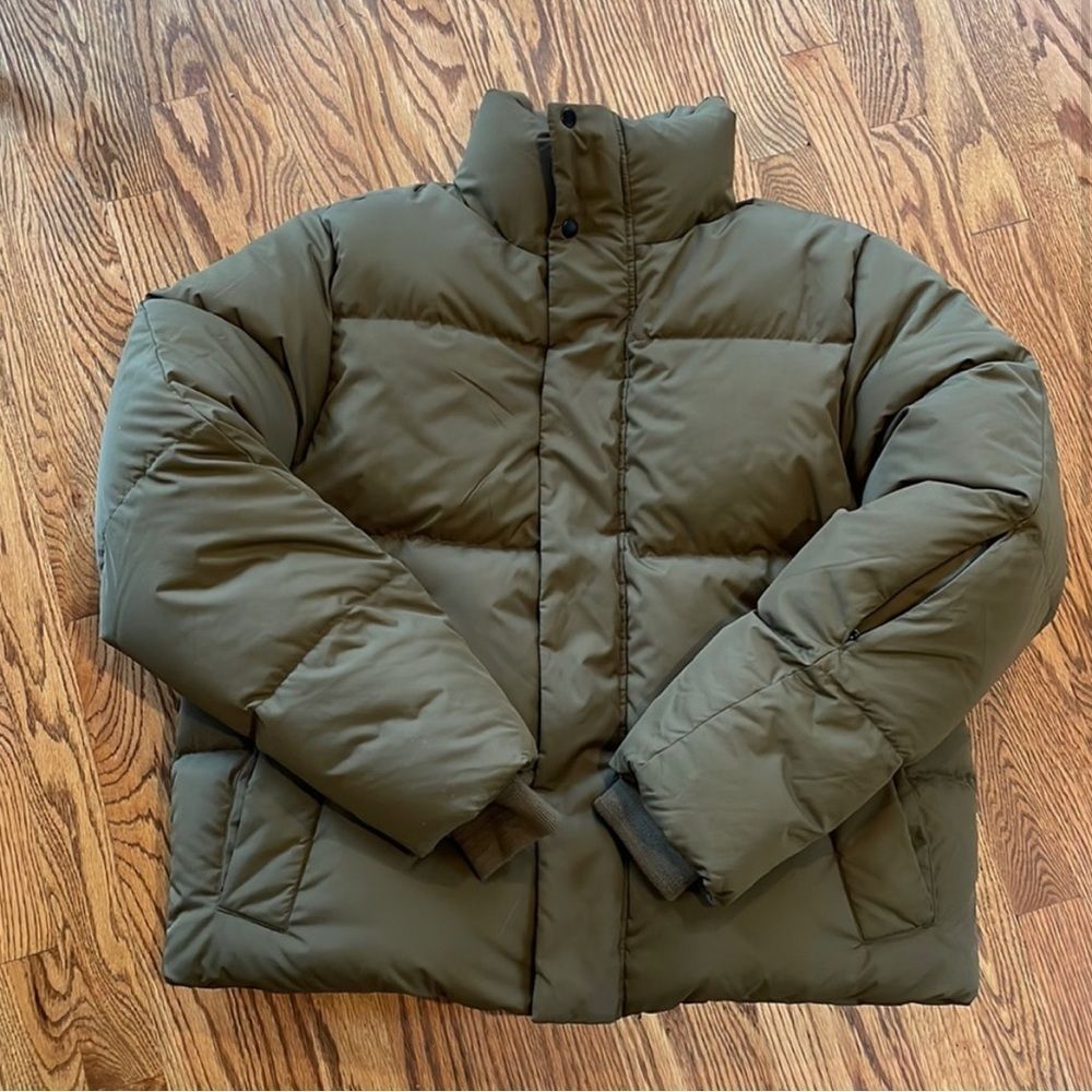 Banana Republic Olive Green Puffer Jacket
